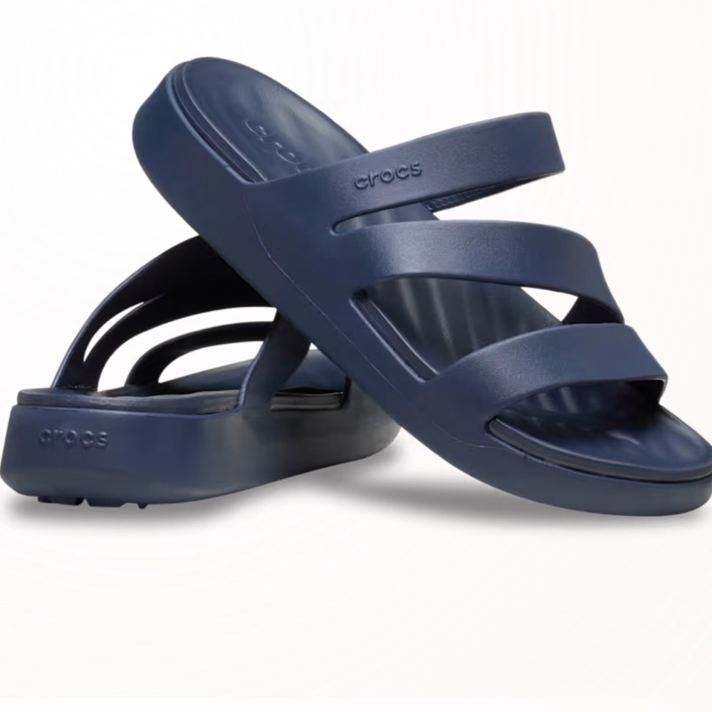 Crocs sandals blue 9